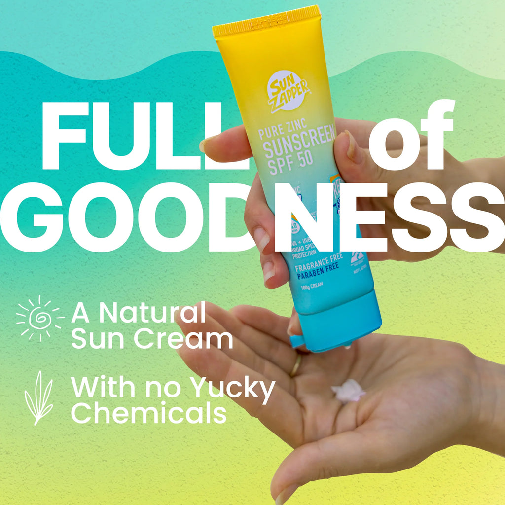 Crème solaire naturelle au zinc pur SPF 50 – Écran solaire à l’oxyde de zinc non nano