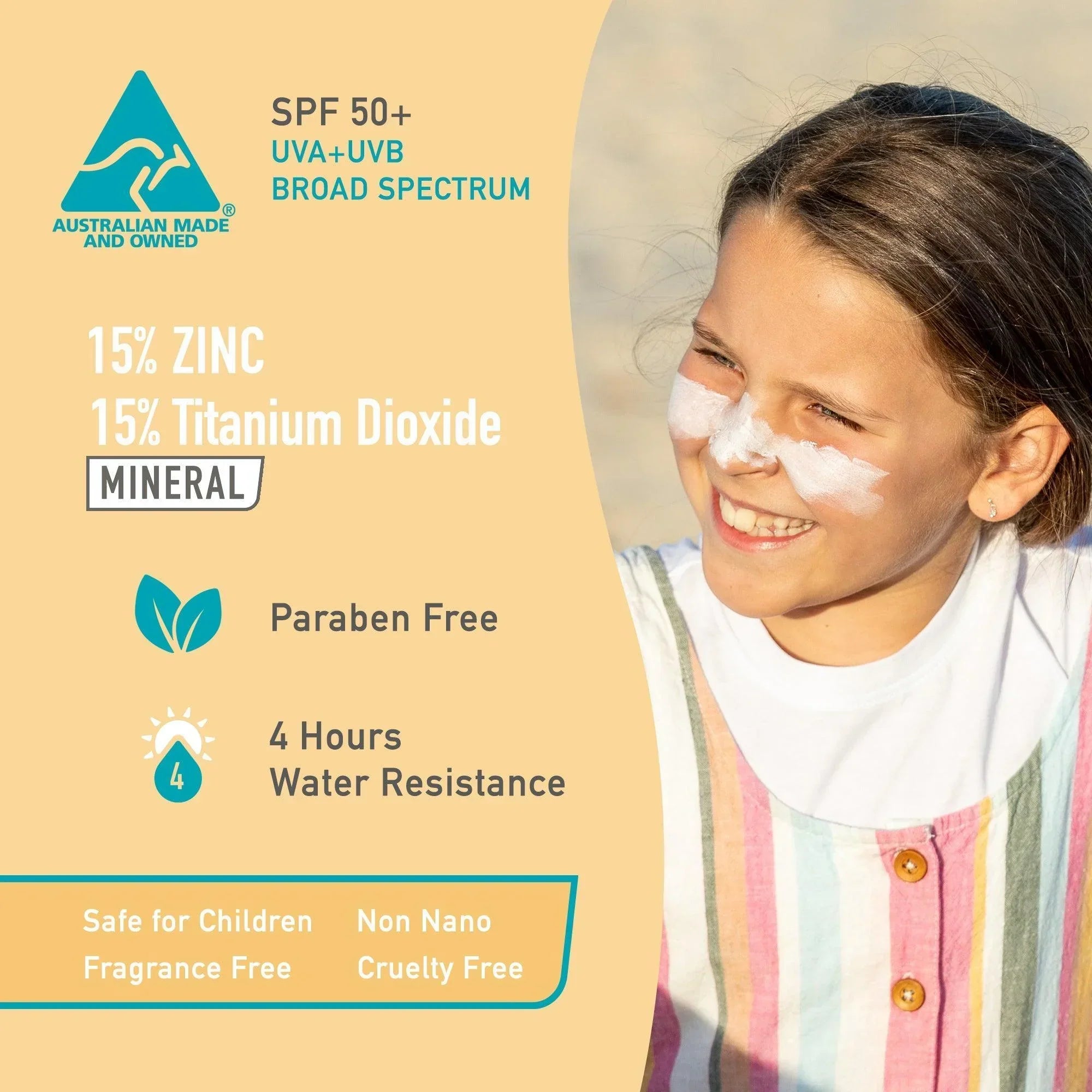 Original Zinc Sunscreen Stick SPF 50+ Stick Blanc